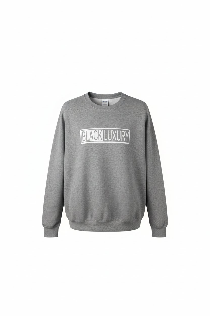 Gray and White Sweatshirt