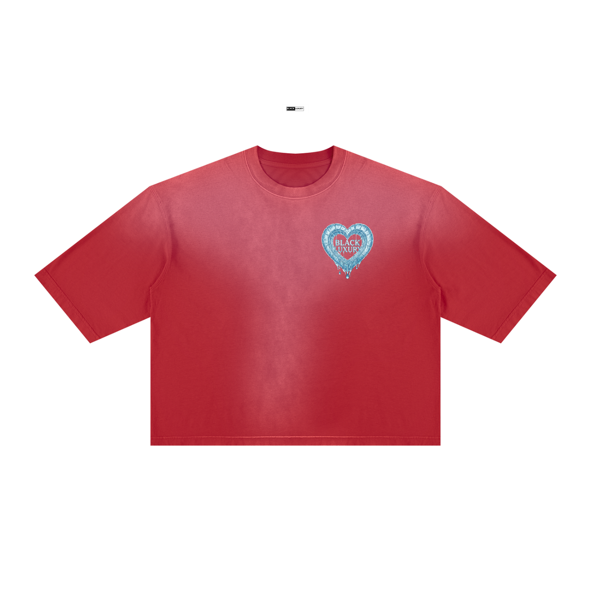 Melted Heart Vintage Wash Sunfade Boxy T-Shirt