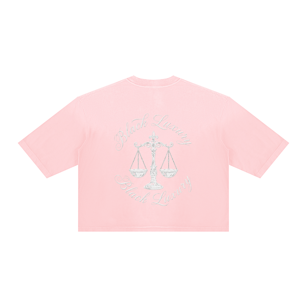 White Scale Unisex Vintage Wash Sunfade Boxy T-Shirt