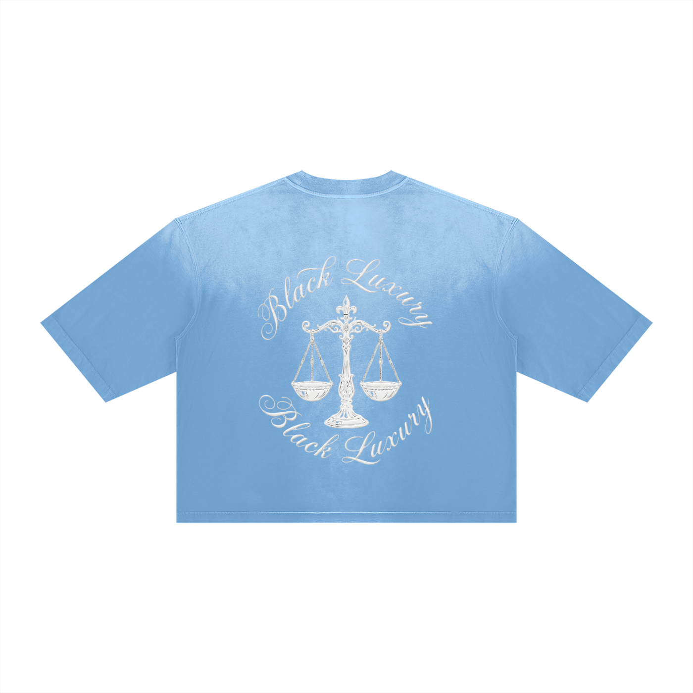 White Scale Unisex Vintage Wash Sunfade Boxy T-Shirt