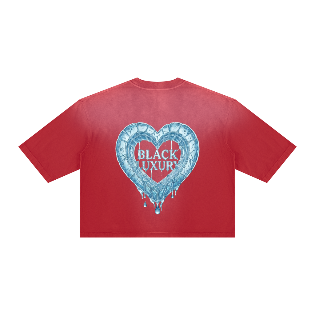 Melted Heart Vintage Wash Sunfade Boxy T-Shirt
