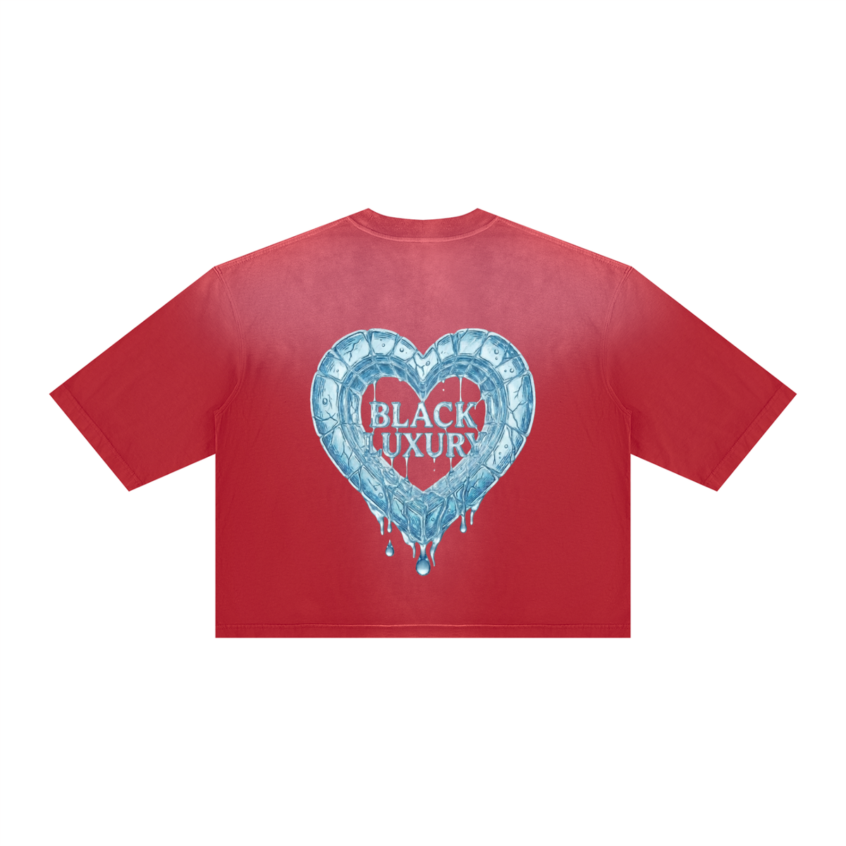 Melted Heart Vintage Wash Sunfade Boxy T-Shirt