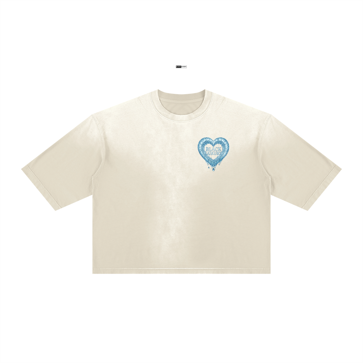 Melted Heart Vintage Wash Sunfade Boxy T-Shirt