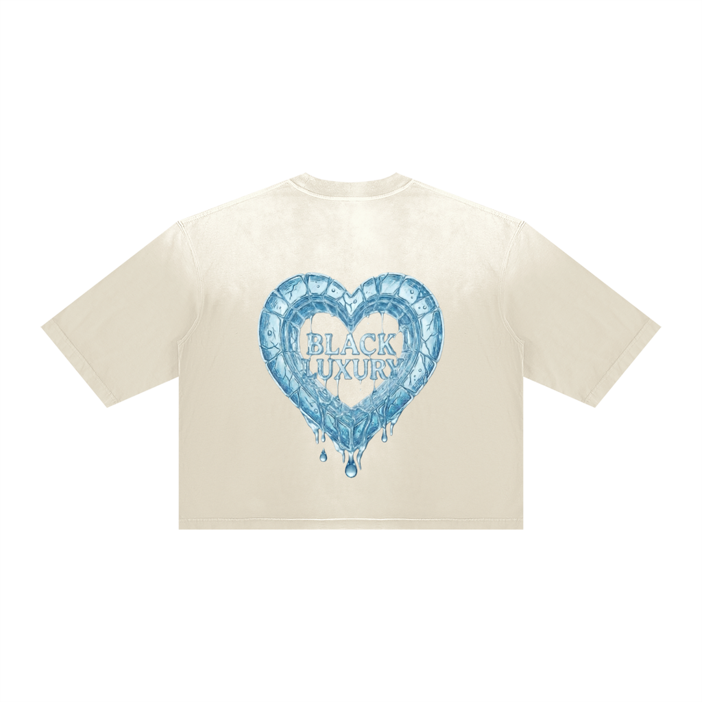 Melted Heart Vintage Wash Sunfade Boxy T-Shirt