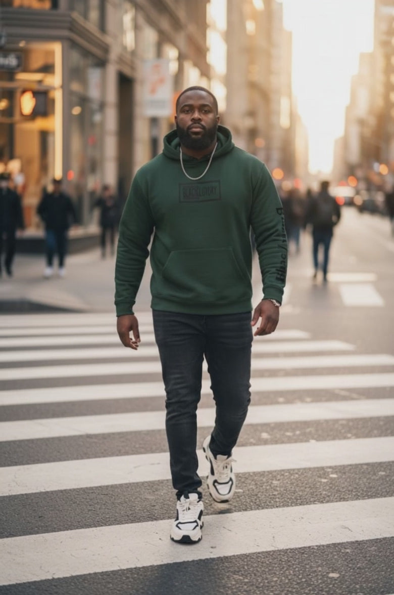 Green and Black Black Luxury Scale hoodie