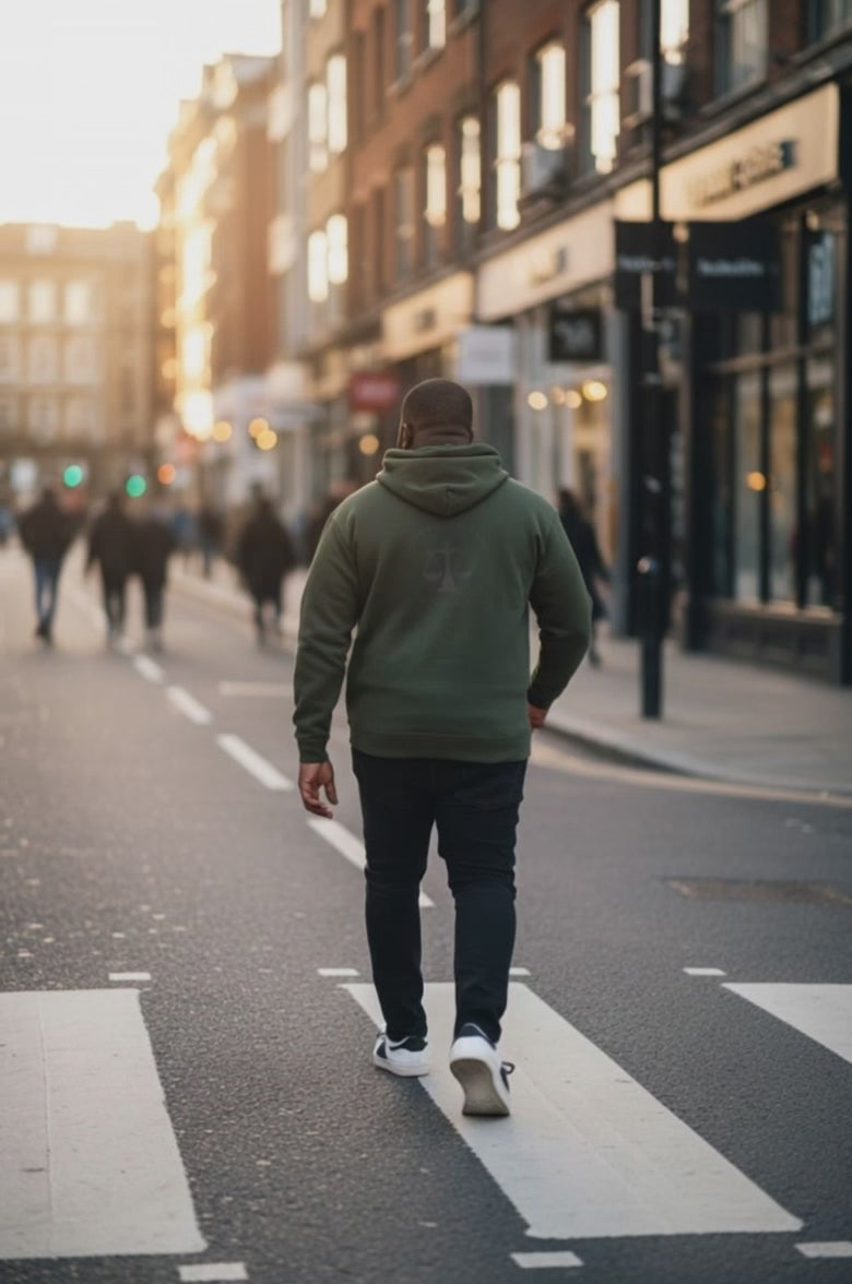 Green and Black Black Luxury Scale hoodie