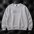 Gray sweatshirt with Gray glitter logo