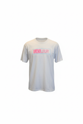 White, pink and light blue t-shirt