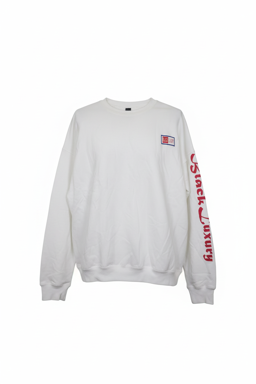 White, Blue and Red Black Luxury Scale sweatshirt