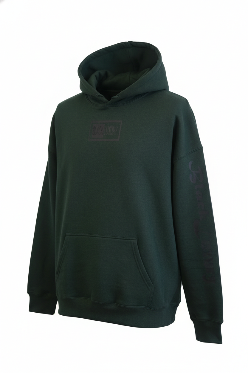 Green and Black Black Luxury Scale hoodie