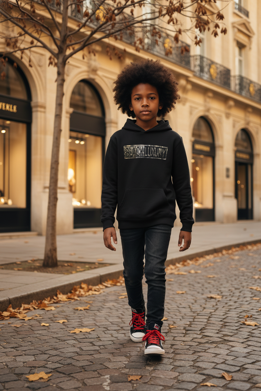 Black and camo hoodie