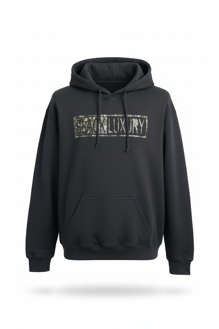 Black and camo hoodie