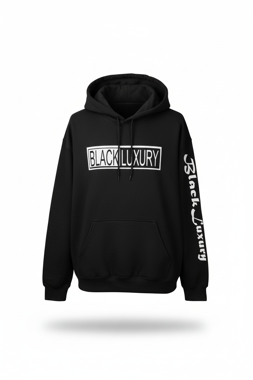 Black and white hoodie
