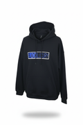 Black, Blue and white hoodie