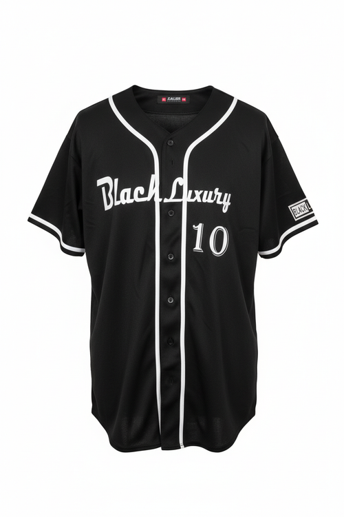 Black Luxury Baseball Jersey
