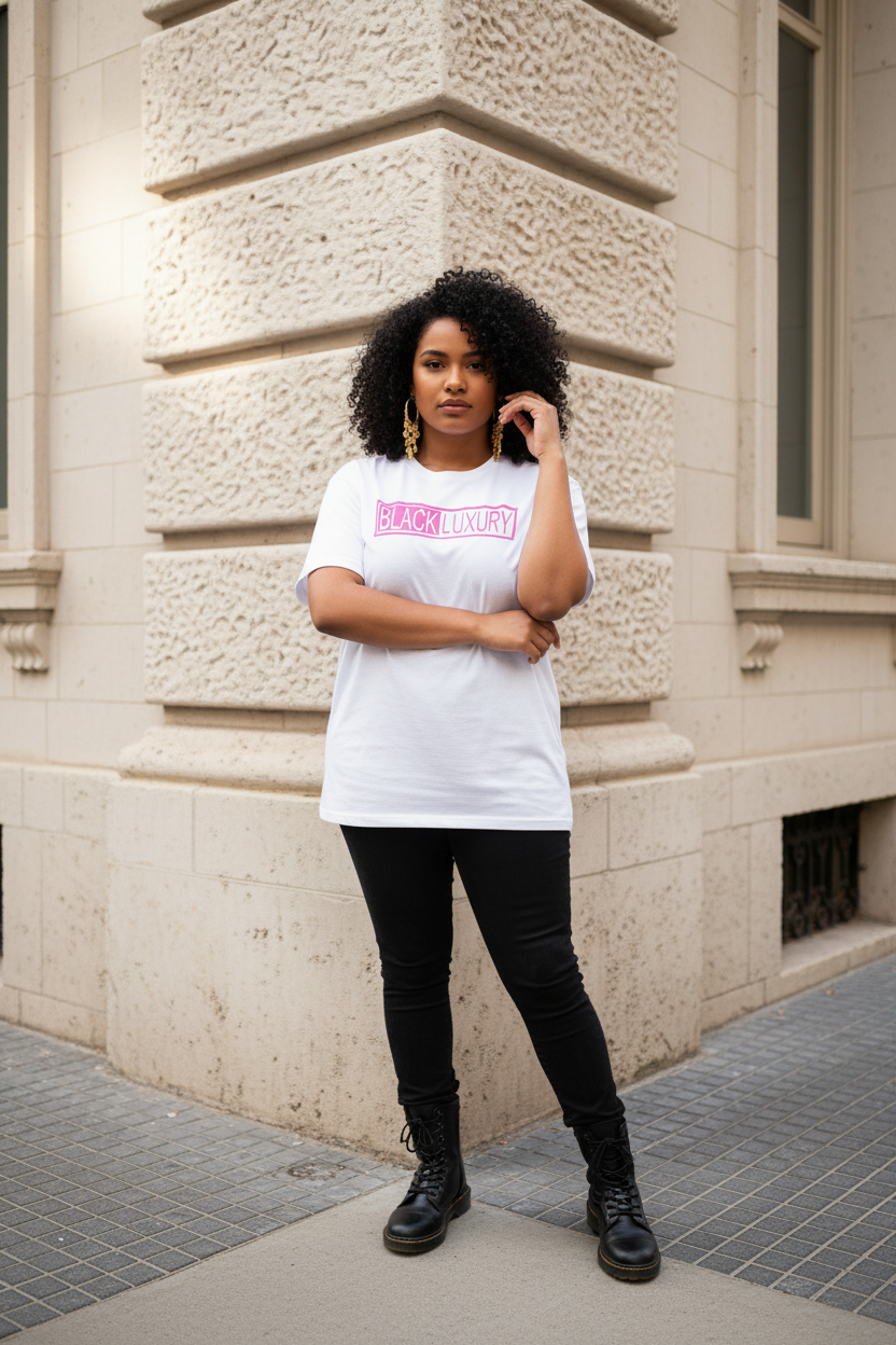 White and Pink T-shirt