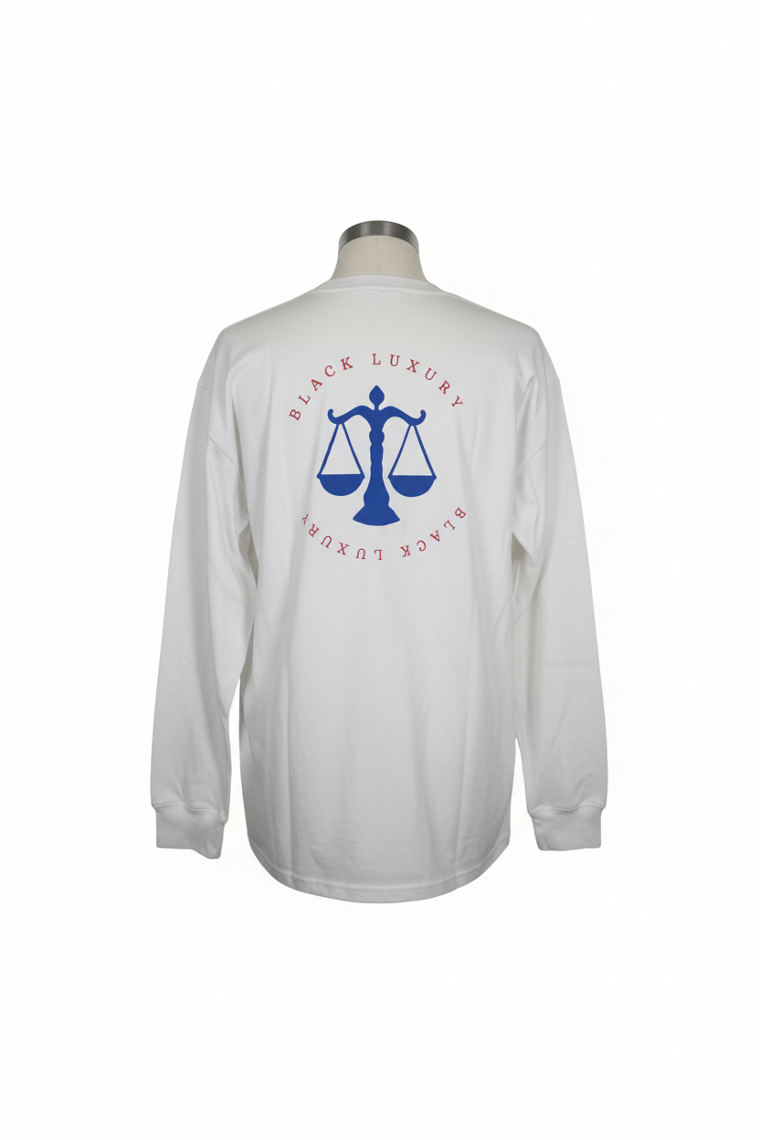 White, Blue and Red Black Luxury Scale sweatshirt